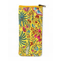 100% Cotton Floral Print Glasses Case - Yellow